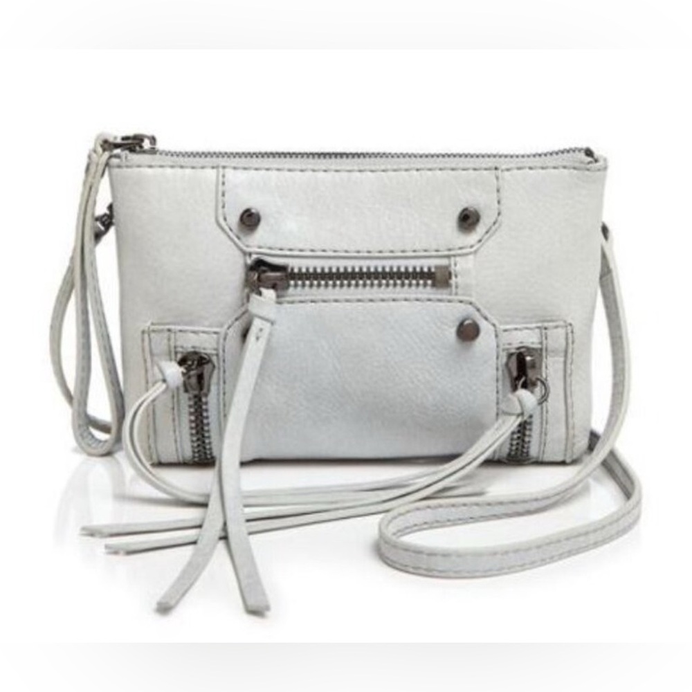Botkier Logan Convertible Crossbody bag. Light Gray.